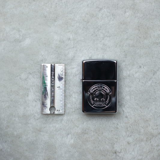 Engraved Chrome-Plated Brass Zippo